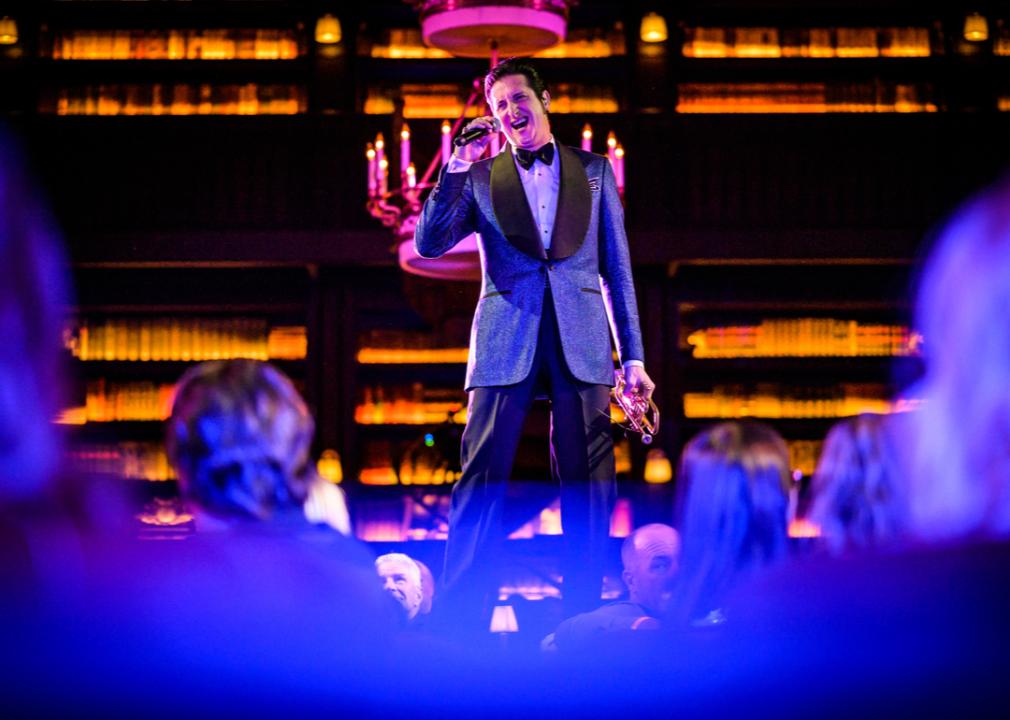 #20. Las Vegas-Henderson-Paradise, NV A male singer performs on stage.