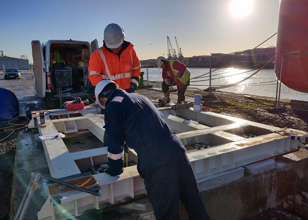 Building the foundation for the Gravitricity prototype.